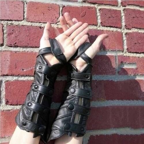 Adult Men Medieval Viking Larp Knight European Bracers Women Buckle Armor Steampunk Archer Gauntlet Cosplay Costume Steampunk