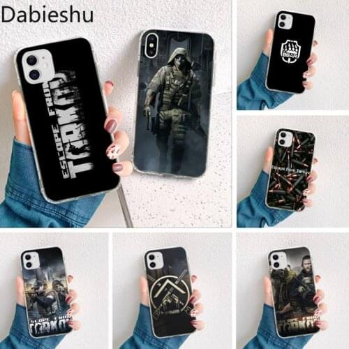 Escape from tarkov black Phone Case Hull for iPhone 11 pro XS MAX 8 7 6 6S Plus X 5S SE 2020 XR cover