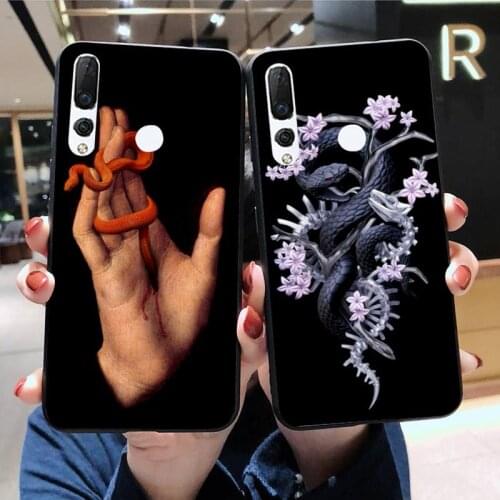 Hand Snake Flower Art Phone Case Huawei Y6P Y8S Y8P Y5II Y5 Y6 2019 P Smart Prime Pro