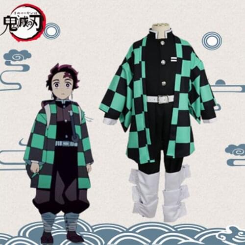 Kids costumes Demon Slayer Kamado Nezuko costumes Blade of Ghost Graphic cosplay Kamado Tanjirou kimono for kids