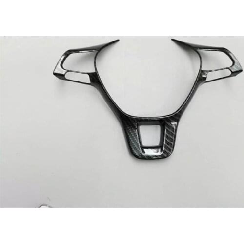 For Golf 7 MK7 POLO 2014 2015 2016 For Jetta MK6 2017 ABS Carbon fibre Car Steering Wheel Cover Trim Decoration car styling 1pcs