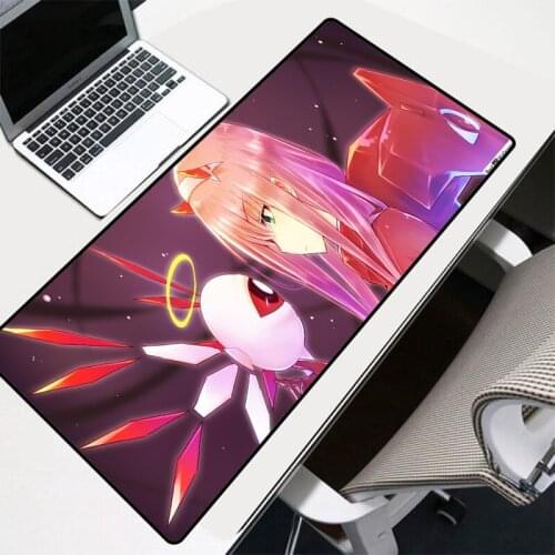 Darling In The Franxx Anime Locking MousePads Computer Laptop Anime Mouse Pad Large Mouse Pad Keyboard Pad XXL Gaming Desk