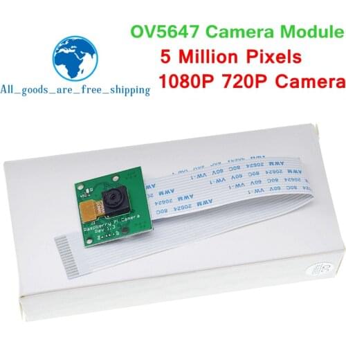 Raspberry Pi 3 Model B+ Camera Module 1080p 720p Mini Camera 5MP Webcam Video Camera compatible for Raspberry Pi 2 Model B