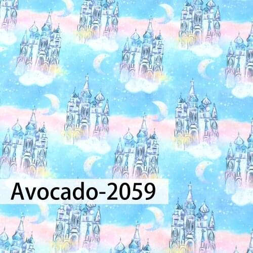 Huangtao Diy 50X150cm Princess Castle Printing Cartoon Character Pattern Liverpool Bullet Fabric By Yard 100% Polyester Fabric