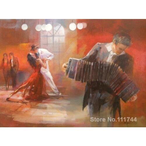 Oil reproduction Tango in braun pub by Willem Haenraets Canvas Painting Hand painted High quality