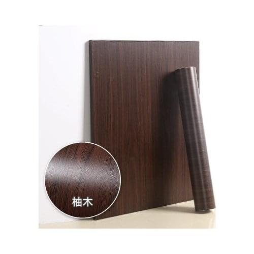 Furniture Renovation Wood grain Pattern PVC Self-adhesive Wallpaper Kitchen Cabinet Wardrobe Waterproof Wearproof Door Sticker
