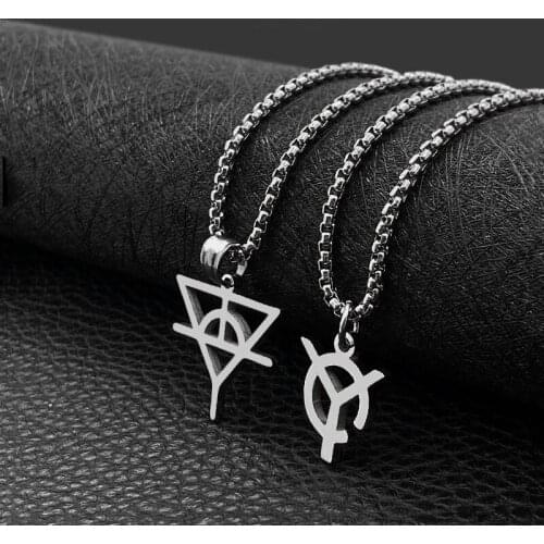 Fashion hip hop pendant simple Y letter men and women couple necklace hot sale