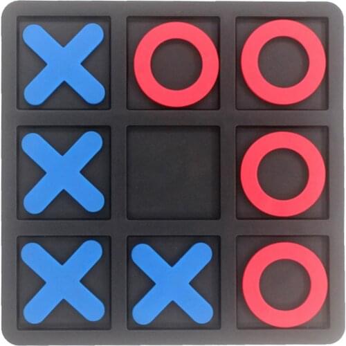 XO Board Chess Toy Leisure Parent-Child Interaction Game Noughts And Crosses Game Wooden Board Puzzle Game Educational Toys