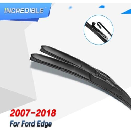 INCREDIBLE Wiper Blades for Ford Edge Fit Hook Arms / Pinch tab Arms Model Year from 2007 to 2018