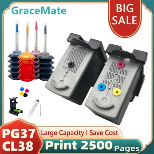 PG37 CL38 Compatible for Canon IP1800 IP1900 IP2500 IP2600 MP140 MP190 MP210 MP220 MP470 MX300 MX310