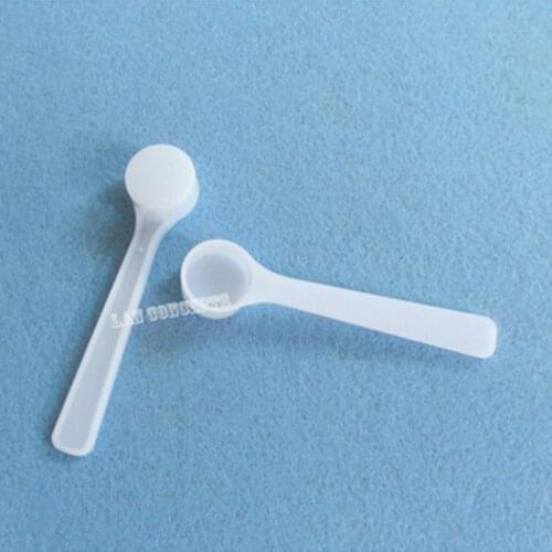 0.5g / 1ML PP Spoon 0.5 gram Plastic Measuring Scoop for medical milk powder Liquid - white 1000pcs/lot wholesale free shipping