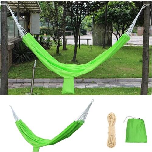 Portable Single Hammock with Storage Home Hiking Camping гамак Beach Garden Yard Indoor Outdoor Use Hanging Bed 200x140cm