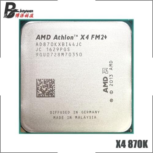 AMD Athlon X4 870K X4 870 K X4 870 3.9 GHz Quad-Core CPU Processor AD870KXBI44JC Socket FM2