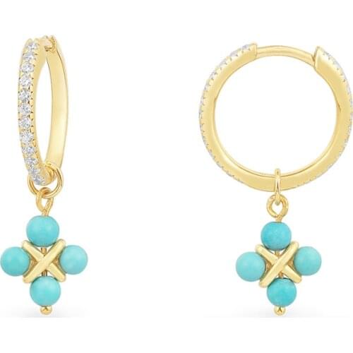 Classic fashion 925 sterling silver star shape new summer pendant earrings