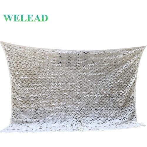 WELEAD Large Size Reinforced Camouflage Nets Military White for Garden Shade Awnings Outdoor Yard Pergola Gazebo Hide Mesh Roof