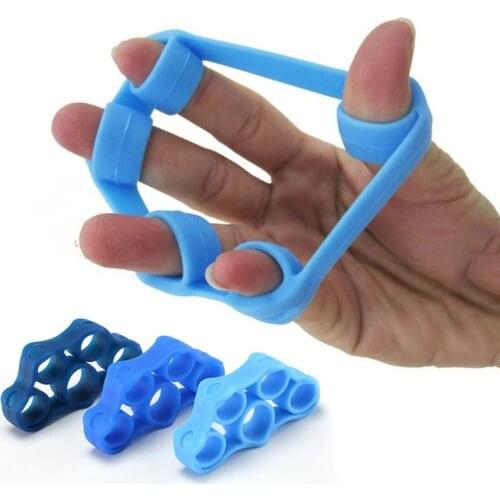 Finger Trainer Silicone Finger Stretcher Hand Exercise Grip Strength Resistance Pull Ring Training for Finger Force Grip Device