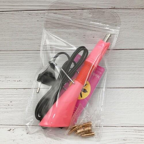 Super tool Fast Heated Hotfix Rhinestone Applicator Purple/Pink Iron-on Hot Fix Wand Best Heat-fix Tool and Rhinestones crystal