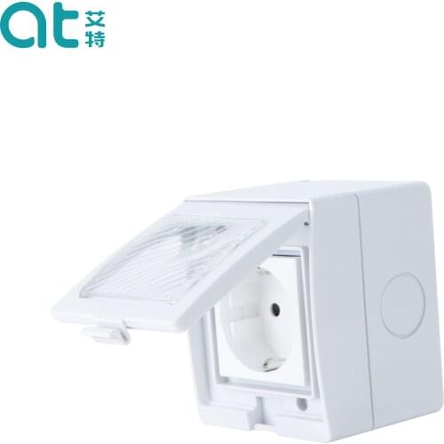 IP55 1 Gang Socket German Outdoor Power Supply Waterproof Industrial Socket