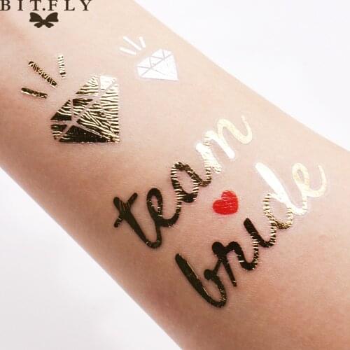 BIT.FLY Waterproof Bachelorette party decoration Bride tattoo stickers girls party favor body art sticker Hen party supplie