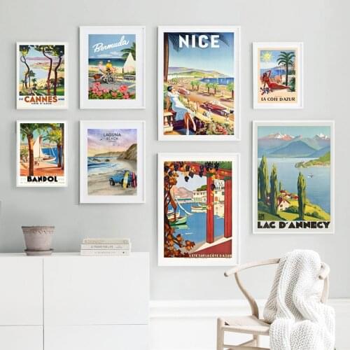 Vintage Abstract World Landscape Painting Wall Art Canvas Painting Nordic Posters And Prints Wall Pictures For Living Room Decor