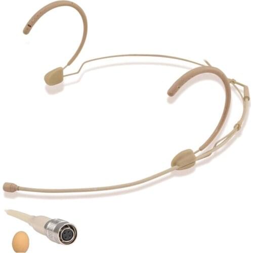 Hight Quality Condenser Omnidirectional Headset Microphone for Audio-Technica Wireless System Hirose 4Pin