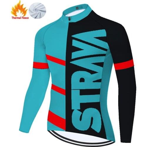 Strava Winter Thermal Fleece Homme Wielerkleding Heren Tricota Hombre Camisa Masculina Cycling Jersey 자전거의류 Maillot Ciclismo