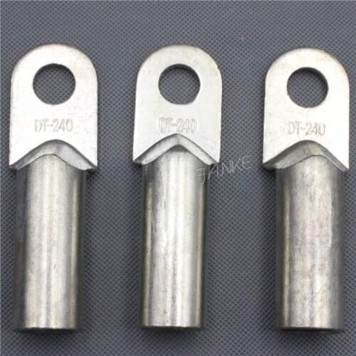 1piece DT-240 240mm2 Cable Lug Terminal Connector Copper Coated tin Tone for 17mm Dia Bolt Electric power fittings B type