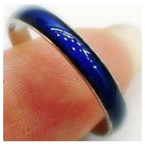 MOOD Rings stainless steel ring changes color to the temperature of your blood 4mm in width mix size 100pcs