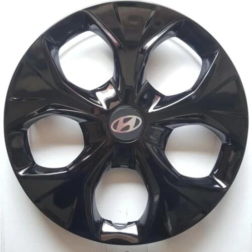 Car Wheel Rim Cover For Hyundai R14 inch Piano Bright Black Flexible Trim Caps 14 inch 4pcs/set With Emblem Auto Accessories