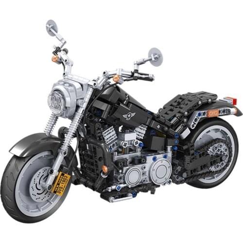 Motorcycle Bricks Technic DIY Toys American Chopper Moto Building Blocks Classic Model Kits Educational Toy Car For Kids Gift