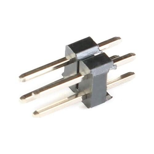 10pcs 2.54mm pitch double row pin connector straight pin 1*2P/3/4/5/6/7/8/10/12/20/40P pcb board connection