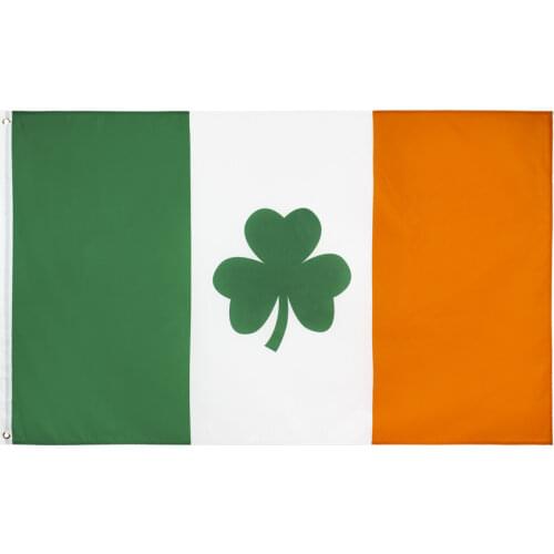 90x150cm Saint st Patricks Day Clover Ireland Shamrock Flag