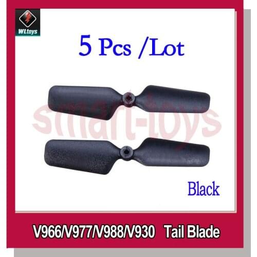 5Pcs V966-020 Tail Blade white black for Wltoys V966 V977 V988 V930 RC Helicopter Spare Parts
