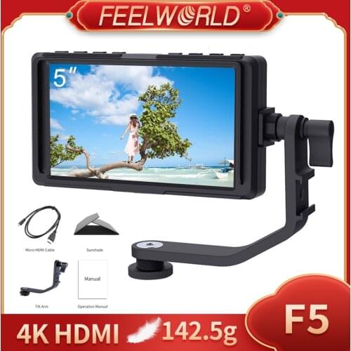 5 Inch IPS DSLR Camera Field Monitor 4K HDMI FHD 1920x1080 LCD for Zhiyun Weebill Stablizer Cameras Shooting Video Filmmaking