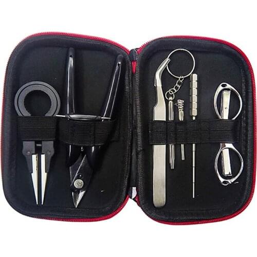 Bag Ceramic Tweezers Wire Coil Jig Winding Pliers for Electronic Atomizer Accessories DIY Tool Set