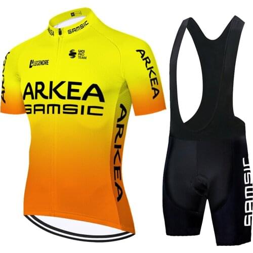 2019 roupa de ciclismo team ARKEA Cycling Jersey 12D Bib shorts Set MTB Uniform Clothing Quick Dry Bike Wear Ropa ciclismo