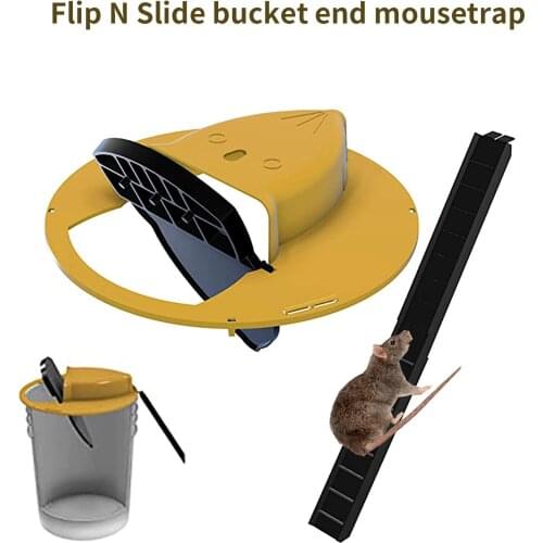 Mousetrap Slope Mouse Trap Automatically Resets Rat trap Flip N Slide Bucket Lid Mouse Trap Mice Rodent Catcher Pest Control