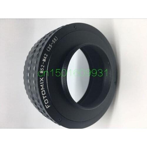 M52-m42 25-55 M52 to M42 Mount Focusing Helicoid Ring Adapter 25-55mm Macro Extension Tube