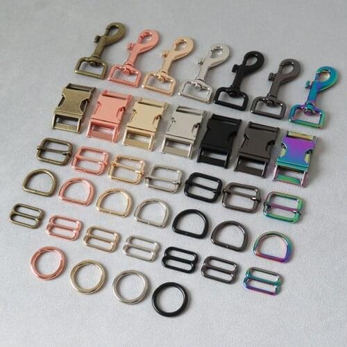 10Pcs/Lot 25mm Metal D Ring Release Buckle Clip Hook For Paracord Bag Backpack Accessory Dog Collar Leash Lobster Clasp Hardware
