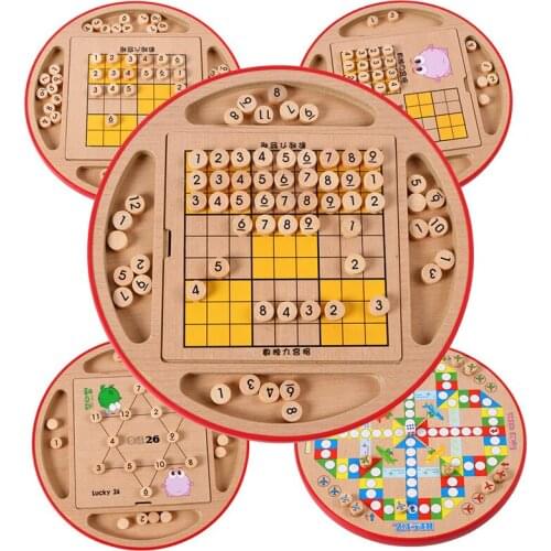 Multifunctional Sudoku Game Chess Early Learning Intelligence Jiugongge Desktop Toy 2019 Toys for Children DD60SD