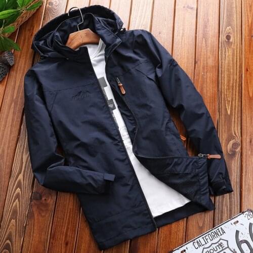 Mens Thin Windbreakers Water-resistant Spring Autumn Outdoor Coat M-4XL Military Jackets Casual Outwear Jacket Brand Jaqueta