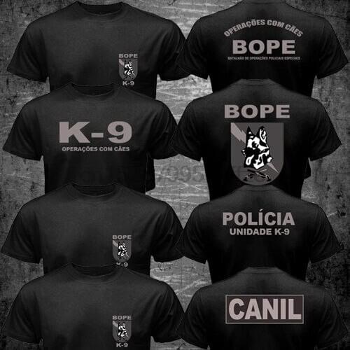New Brazil Swat Bope Special Forces Police K-9 Dog Canine Canil Unit 2019 Funny Cotton Casual Top Tee Printed T Shirt