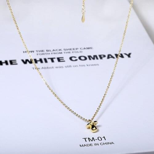 Unique 925 Sterling Silver Baby Simple Milk Gold Necklace Cute Style Children Girl Silver Jewelry Birthday Gift Sweater Chain