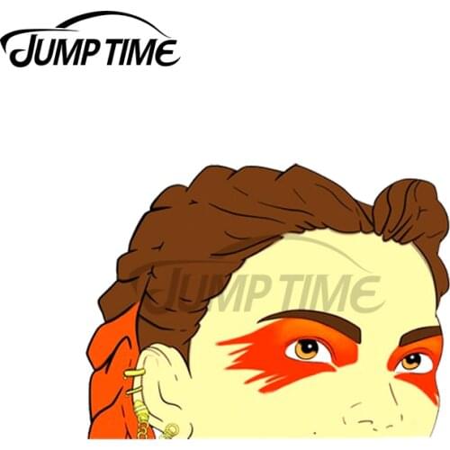Jump Time 13 x6.8cm For Apex Legends Loba Peeker Car Stickers and Decals Creative JDM Decoration Vinyl Waterproof Trunk Car Wrap