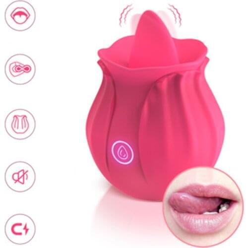 Woman Powerful Wand Vibrator G-spot Clitoris Simulated Tongue Vibrator Female Personal Massager TK-ing