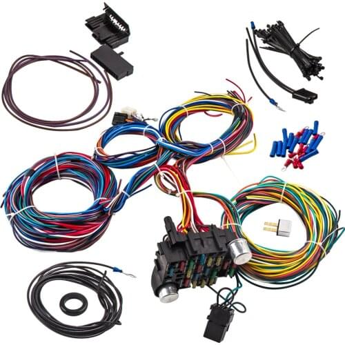 21 Circuit Wiring Harness Hot Rod Universal Wire Kit For Chevy Universal Ford Wiring Harness 21 Circuit Street Hot rod Universal