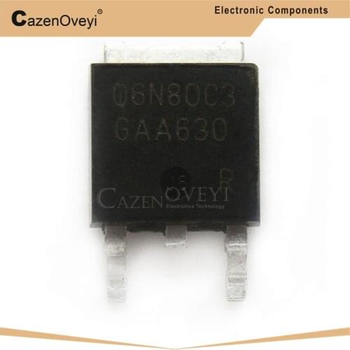10pcs/lot 06N80C3 SPD06N80C3 800V TO-252 In Stock