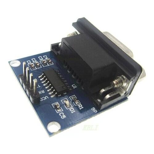 10pcs/lot MAX3232 RS232 to TTL Serial Port Converter Module DB9 Connector MAX232