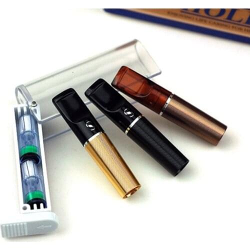 100% Original SANDA 1 Pcs Clean Type Pipes Filter Cigarette Holder Reduce Tar Reusable Recycling Mouthpiece Smoking Accessories