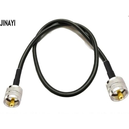 2 pcs UHF Male PL259 to UHF Male Connector RF coax Cable RG58 50-3 50ohm 50cm